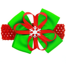 Girl Handbands Christmas Bow Snowmen Cute Headwear Hair Accessories Bandeau Enfant#B818