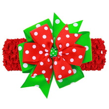 Girl Handbands Christmas Bow Snowmen Cute Headwear Hair Accessories Bandeau Enfant#B818