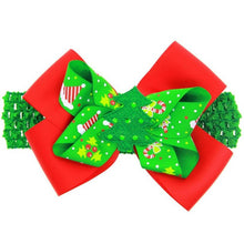 Girl Handbands Christmas Bow Snowmen Cute Headwear Hair Accessories Bandeau Enfant#B818