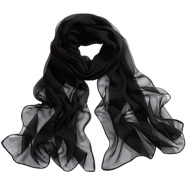 Girls Women Long Soft Thin Wrap Lady Shawl Chiffon Scarf Beach Scarves YLYL