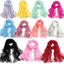Girls Women Long Soft Thin Wrap Lady Shawl Chiffon Scarf Beach Scarves YLYL