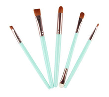Goat hair Synthetic Hair Wood 5 pcs Makeup Brush Set tools Make-up Toiletry Kit Wool Make Up Brush Set Anne