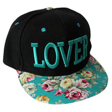 Good Quality 2016 New Fashion Women Floral Love Baseball Cap Summer Style Lady Hats Cotton Ajustable Snapback Caps,Bone