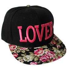 Good Quality 2016 New Fashion Women Floral Love Baseball Cap Summer Style Lady Hats Cotton Ajustable Snapback Caps,Bone