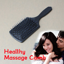 Hair Care Massage Flat Comb Brush Pin Reduce Hair Loss Healthy Tool Black