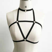 Halter Crossed Top Black Bandage Elastic Strappy Bra Sexy Hollow Out Bustier Tops Top Lenceria Encaje#121