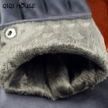 Hand Warmer Men's Smooth Leather Cashmere Gloves Winter Super Warm Driving Hand Protecter Luva Motociclista#B817