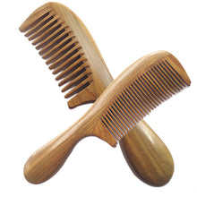 Handicraft Wooden Round Handle Sandal Hair Combs Natural Sandalwood Fine Comb Anti-Static Care