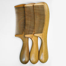 Handicraft Wooden Round Handle Sandal Hair Combs Natural Sandalwood Fine Comb Anti-Static Care