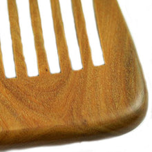 Handmade Wide Toothed Green Sandalwood Pocket Hair Comb Health Care Anti Static