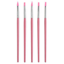 High Quality 5 Pcs Nail Art Pen Brushes Soft Silicone Carving Craft Supplies Pottery Tool Silicone Material of Nib Anne