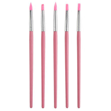 High Quality 5 Pcs Nail Art Pen Brushes Soft Silicone Carving Craft Supplies Pottery Tool Silicone Material of Nib Anne