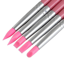 High Quality 5 Pcs Nail Art Pen Brushes Soft Silicone Carving Craft Supplies Pottery Tool Silicone Material of Nib Anne