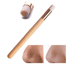 High Quality Soft Short Shank Solid Wood Nasal Wash Brush Remove Blackheads Nose Clean Brush Facial Cleaning Tools