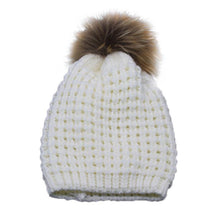 High Quality Women Winter Hats Pineapple Knitted Crochet Caps With Large Fur Pompon Winter Warm Hats For Women Bonnet