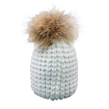 High Quality Women Winter Hats Pineapple Knitted Crochet Caps With Large Fur Pompon Winter Warm Hats For Women Bonnet