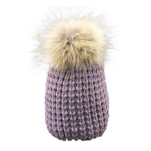 High Quality Women Winter Hats Pineapple Knitted Crochet Caps With Large Fur Pompon Winter Warm Hats For Women Bonnet