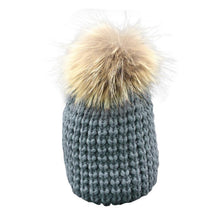 High Quality Women Winter Hats Pineapple Knitted Crochet Caps With Large Fur Pompon Winter Warm Hats For Women Bonnet