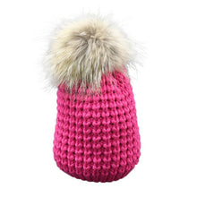 High Quality Women Winter Hats Pineapple Knitted Crochet Caps With Large Fur Pompon Winter Warm Hats For Women Bonnet