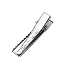 High quality 50 pcs Silver Flat Metal Single Prong Alligator Hair Clips Barrette for Bows DIY accessories hairpins accessories
