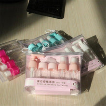 High quality Plastic Bottles for Travel x 5+ Free Case Airport Security Approved Travel Bath Set With PVC Bag 2017 Anne