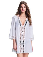 Hollow Out Lace V Neck See Through Sheer Beach Ladies Tops And Blouses Sexy Womens Ladies 2016 Blouses For Spring Summer