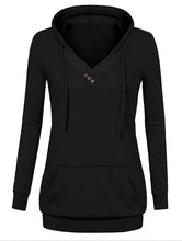 Hooded Pullover Solid Botton Pockets Full Sleeve Red Sweater Women 2016 New Fashion Skinny Red Autumn Women Casual Fall Sweaters