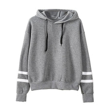 Hoodies Women Striped Autumn Long Sleeve Loose Sweatshirts Casual Women Pullover Sweatshirt Sudaderas Mujer 2016#A11