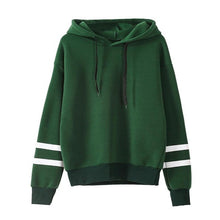 Hoodies Women Striped Autumn Long Sleeve Loose Sweatshirts Casual Women Pullover Sweatshirt Sudaderas Mujer 2016#A11