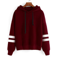 Hoodies Women Striped Autumn Long Sleeve Loose Sweatshirts Casual Women Pullover Sweatshirt Sudaderas Mujer 2016#A11
