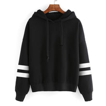 Hoodies Women Striped Autumn Long Sleeve Loose Sweatshirts Casual Women Pullover Sweatshirt Sudaderas Mujer 2016#A11