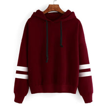 Hoodies Women Striped Autumn Long Sleeve Loose Sweatshirts Casual Women Pullover Sweatshirt Sudaderas Mujer 2016#A11