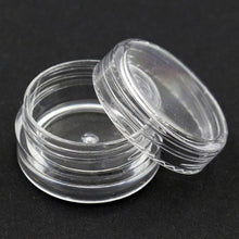 Hot Fashion 50Pcs Clear Plastic Empty Cosmetic Sample Containers Jars Pots Small 3g Perfect for sampling mineralized Anne