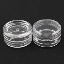 Hot Fashion 50Pcs Clear Plastic Empty Cosmetic Sample Containers Jars Pots Small 3g Perfect for sampling mineralized Anne