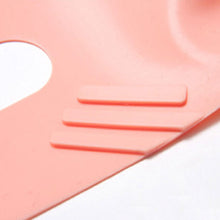 Hot Red Anti Wrinkle 3D Half Face Slimming Cheek Mask Lift V Face Line Slim Up Belt Strap Massage