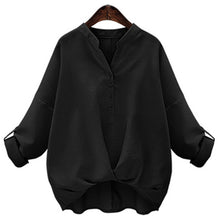 Hot Sale 2017 Fashion New Summer Full Sleeve Chiffon Blouse Women Plus Size Tops V-Neck Shirt Solid color Button Blusas 72493