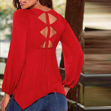 Hot Sale Autumn Women Long Sleeve T-shirt Backless Hollow Out Pullovers Slim Basic Tee Tops Women T shirt Femme Poleras Mujer