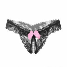 Hot Selling Bow Lace G-String For Women Sexy Open Crotch Panties Underwear Women Low Waist Womens Briefs ropa interior mujer