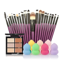 Huamianli 2017 20PCS Professional Makeup brushes+6 Color Concealer Pallete Matte+1PCS Water Makeup sponge Blending Puff Powder