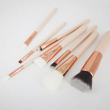 Hypoallergenic, suitable for all skin types 8pcs Cosmetic Makeup Brush Blusher Eye Shadow Brushes Set Kit Anne