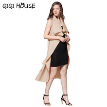 Jaket Women Office Ladies Elegant Sleeveless Windbreaker Solid Cardigan Basic Wear Outwear Women Manteaux Femme#C817