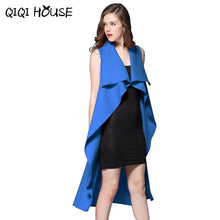 Jaket Women Office Ladies Elegant Sleeveless Windbreaker Solid Cardigan Basic Wear Outwear Women Manteaux Femme#C817