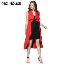 Jaket Women Office Ladies Elegant Sleeveless Windbreaker Solid Cardigan Basic Wear Outwear Women Manteaux Femme#C817