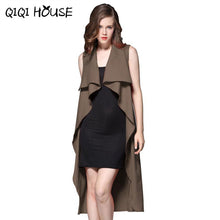 Jaket Women Office Ladies Elegant Sleeveless Windbreaker Solid Cardigan Basic Wear Outwear Women Manteaux Femme#C817
