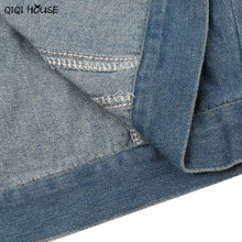 Jeans Jacket Plus Size 4XL Long Sleeve Buckle Denim Bomber Jacket Women Autumn Coats Casual Veste En Jean#C907