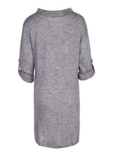 Kniting V-neck Full Sleeve Mini White Solid Button Dress High Low Loose Slim Women Casual Autumn 2016 New Fashion Dress
