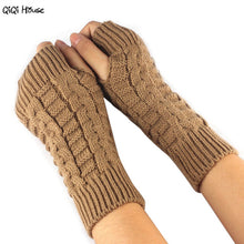 Knitted Fingerless Women Gloves Warm Waist Knitted Gloves For Typing Luvas Frio Guantes Mujer#A11