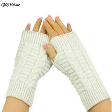 Knitted Fingerless Women Gloves Warm Waist Knitted Gloves For Typing Luvas Frio Guantes Mujer#A11