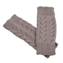 Knitted Gloves Women Fingerless Warm Arm Long Gloves Hand Warmer Winter Gloves Luva Feminina#A11