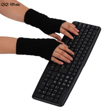 Knitted Gloves Women Fingerless Warm Arm Long Gloves Hand Warmer Winter Gloves Luva Feminina#A11